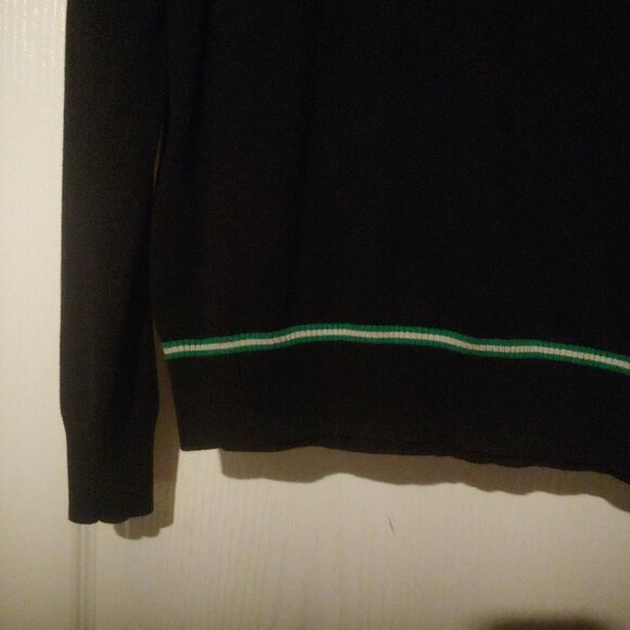 Harry Potter Slytherin Black L-Sleeve Patch Womens V-Neck Pullover M - Picture 5 of 8